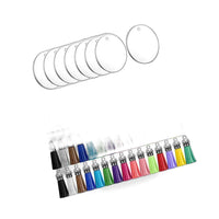 120PCS Sublimation Blanks Keychains Bulk Keychains Ornament Set with Tassels - BD2