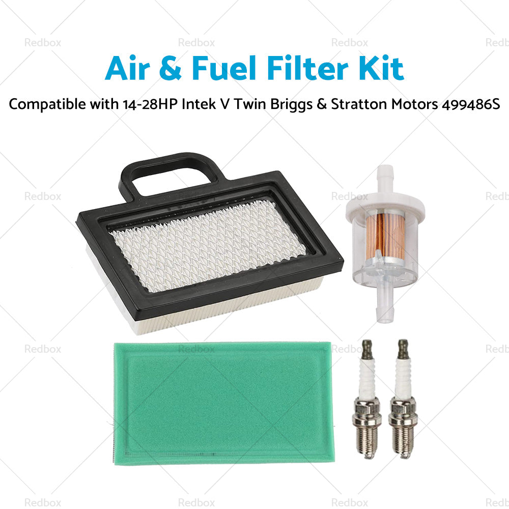 {{ Air Fuel  and  Filter Kit Suitable For Intek V Twin Briggs  and  Stratton Motors 499486S }} - Buy Car Parts Online at {{ Kaka Auto Parts }}.