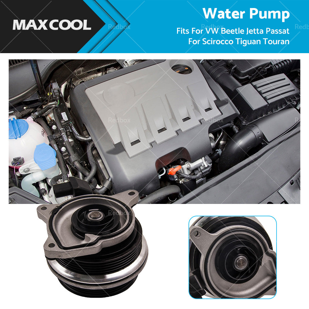 {{ 1. 4T Water Pump Fit For VW Golf Jetta Passat Scirocco Tiguan Touran 03C121004J }} - Buy Car Parts Online at {{ Kaka Auto Parts }}.