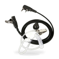 2PCS Covert Acoustic Tube Earpiece Headset Mic Suitable for Kenwood