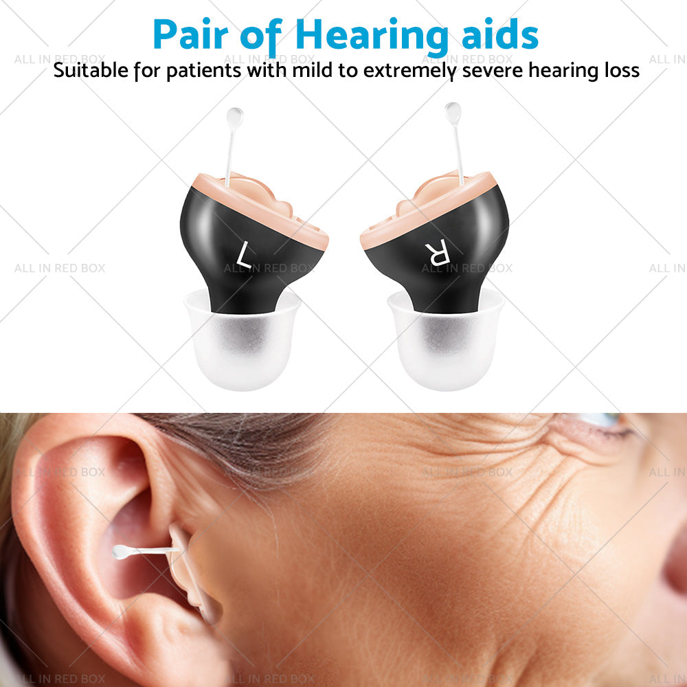 Mini Hearing Aids Digital Invisible In Ear Small Sound Voice Amplifier Enhancer