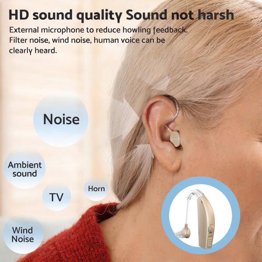 Rechargeable Digital Hearing Aid Severe Loss Ear Aid HIGH-POWER Sound Amplifier