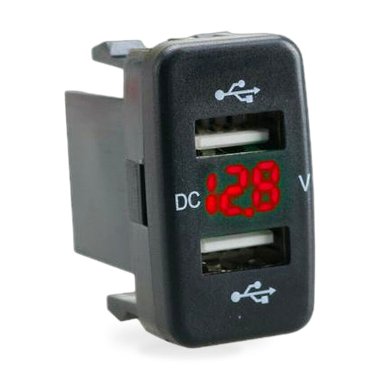 Dual USB Charger Volt Meter Suitable for Toyota Land Cruiser 200 Series
