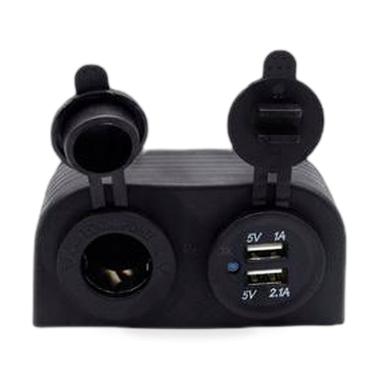 12V Dual USB Port Charger Socket Suitable for Car Boat Caravan