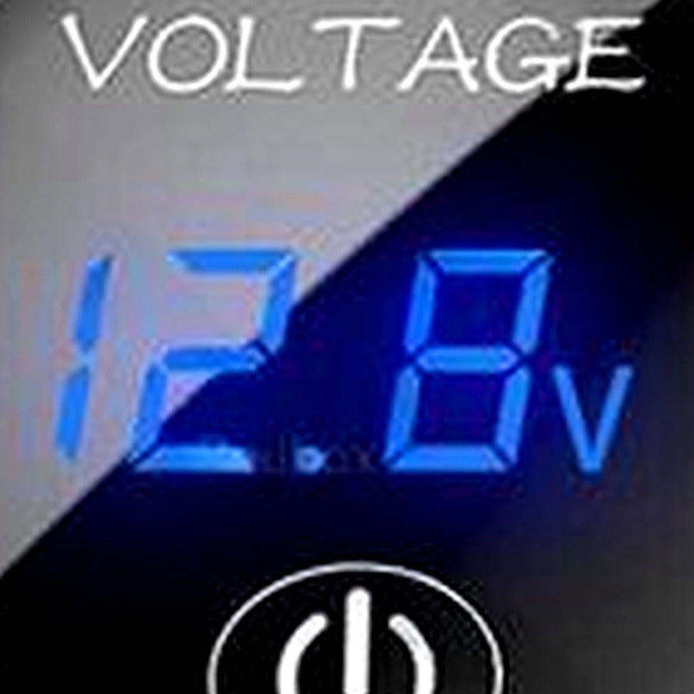 Car Panel Voltmeter 2PCS Suitable for Universal Vehicles