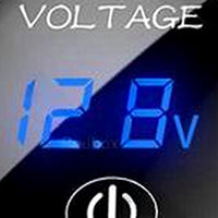 Car Panel Voltmeter 2PCS Suitable for Universal Vehicles