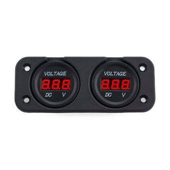 compare product Digital LED Volt Meter Dual Battery Monitor Suitable for Boat Marine DC 12V-24V