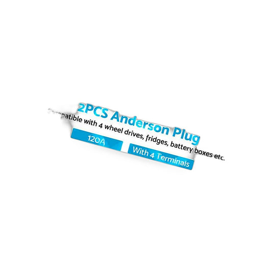2x Grey Anderson Style Plug 120A Heavy Duty Connector Suitable for Universal Use