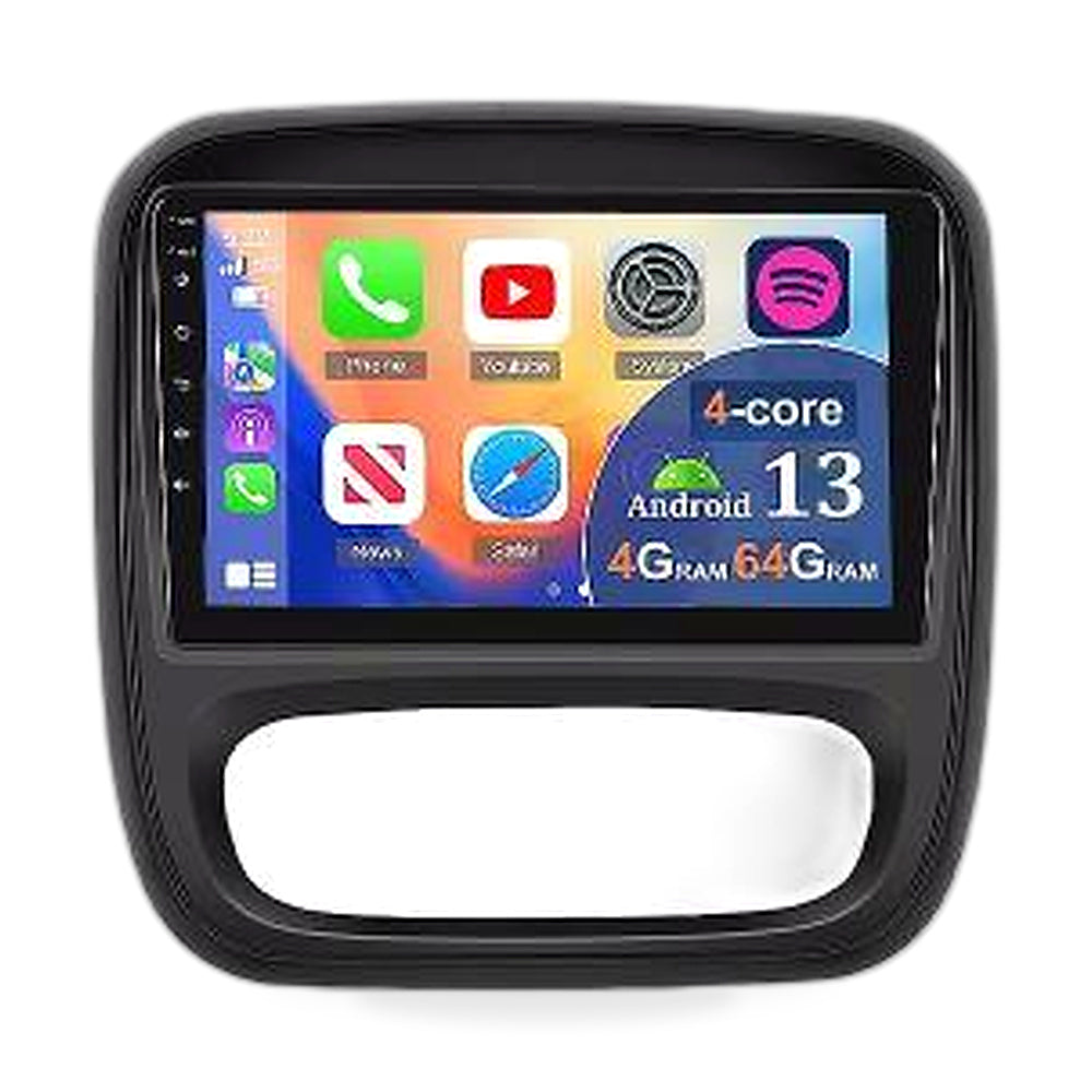 CarPlay 64G Android 13 Car Stereo GPS Radio Suitable for Vauxhall Vivaro B 14-19 - ZT2