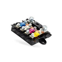BX2054 fuse box+fuse pads (5 pieces: 300A, 150A, 80A, 100A, 60A), BX2054 fuse box five way one in and four out fuse holder box modified RV power protection collector - BD1