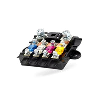 BX2054 fuse box+fuse pads (5 pieces: 300A, 150A, 80A, 100A, 60A), BX2054 fuse box five way one in and four out fuse holder box modified RV power protection collector - BD2