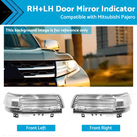 {{ 2pc Wing Door Mirror Indicator Suitable for Mitsubishi Pajero NS-NX RHLH }} - Buy Car Parts Online at {{ Kaka Auto Parts }}.