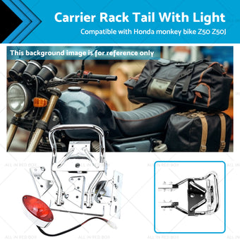 compare product Rear Carrier Rack Tail Light Suitable For Honda Z50J Monkey Gorilla Motorcycle