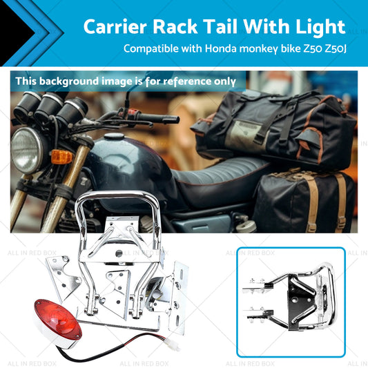 {{ Rear Carrier Rack Tail Light Suitable For Honda Z50J Monkey Gorilla Motorcycle }} - Buy Car Parts Online at {{ Kaka Auto Parts }}.