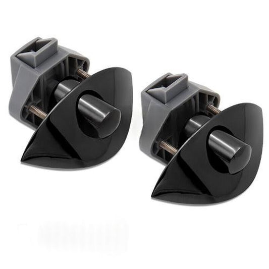 2x Zinc Alloy Half Moon Handle Push Lock Knob Suitable for Camper RV Kitchen Cab