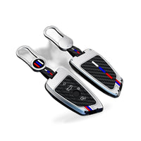 Key Fob Cover Case, Keychain, Metal Shell Cover Compatible for BMW 2 5 6 7 X1 X2 X3 X5 X6 Series - BD2
