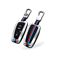 Key Fob Cover Case, Keychain, Metal Shell Cover Compatible for BMW 2 5 6 7 X1 X2 X3 X5 X6 Series - BD2