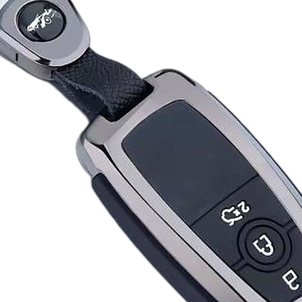 Zinc Alloy Remote Key Fob Cover Case For Ford Mustang EcoSport Edge Explorer - XQ1