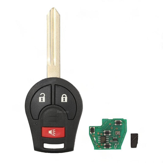 3-Button Complete Remote Car Key 433MHz Suitable for Nissan X-Trail T31
