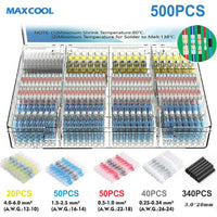 Solder Seal Sleeve Heat Shrink Butt Wire Connectors Terminals Waterproof