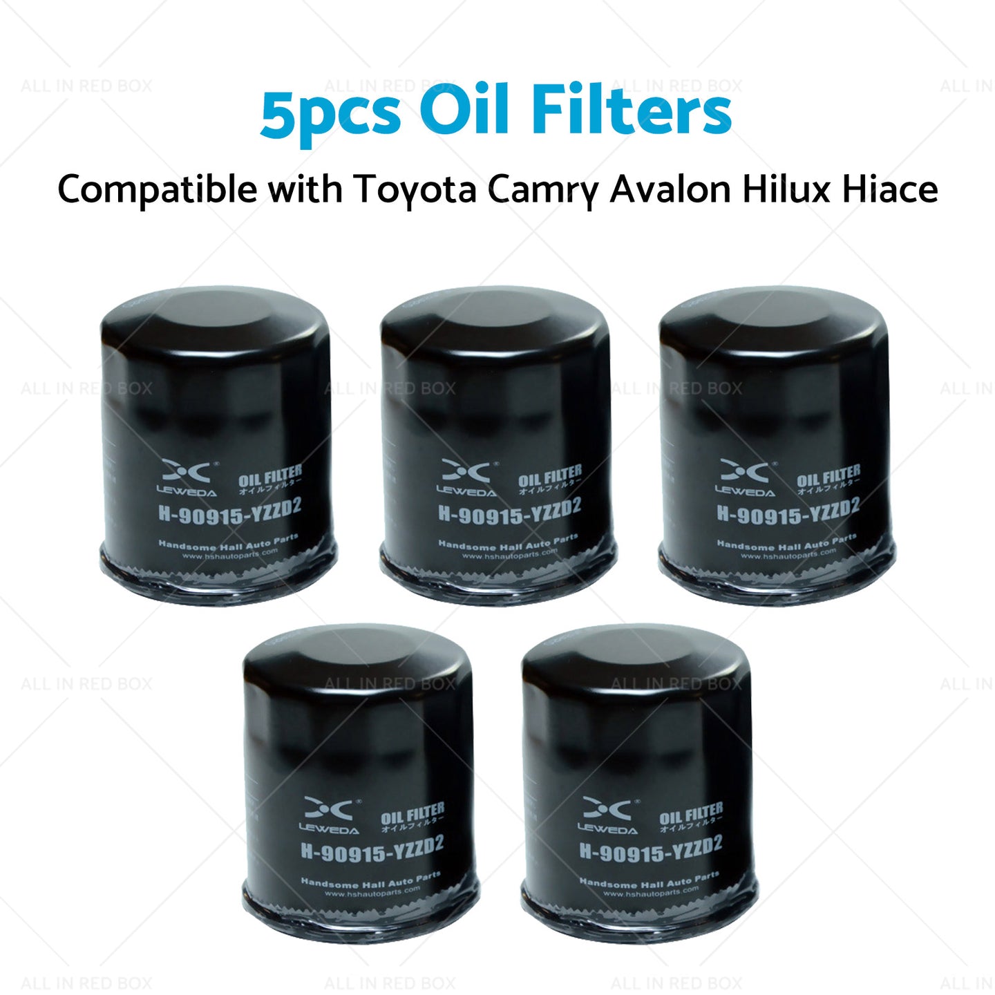 {{ 5x Oil Filter Suitable for Toyota Camry Avalon Hilux Hiace 90915-YZZD2 1KDFTV }} - Buy Car Parts Online at {{ Kaka Auto Parts }}.