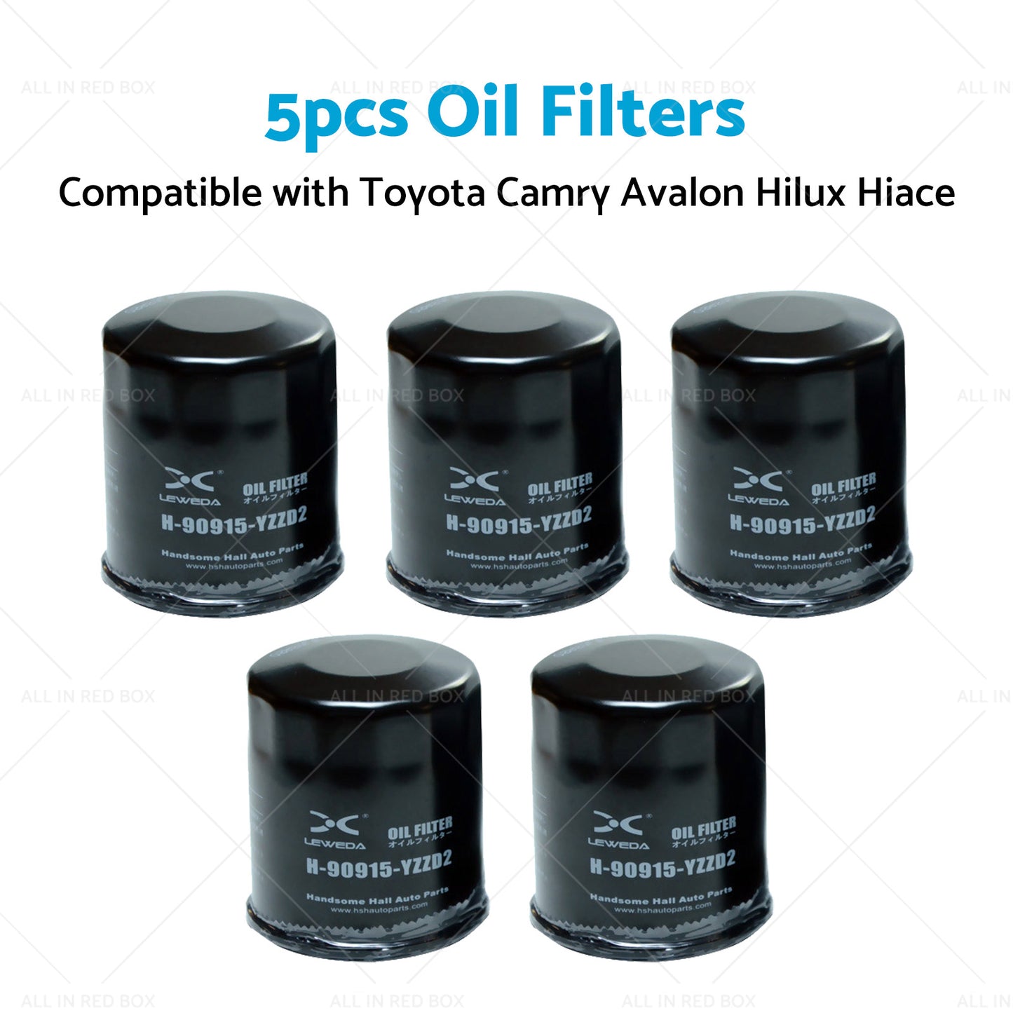 {{ 5x Oil Filter Suitable for Toyota Camry Avalon Hilux Hiace 90915-YZZD2 1KDFTV }} - Buy Car Parts Online at {{ Kaka Auto Parts }}.
