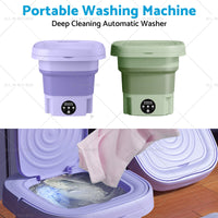 8L Foldable Portable Washing Machine with 3 Modes Deep Cleaning Automatic Washer 240V