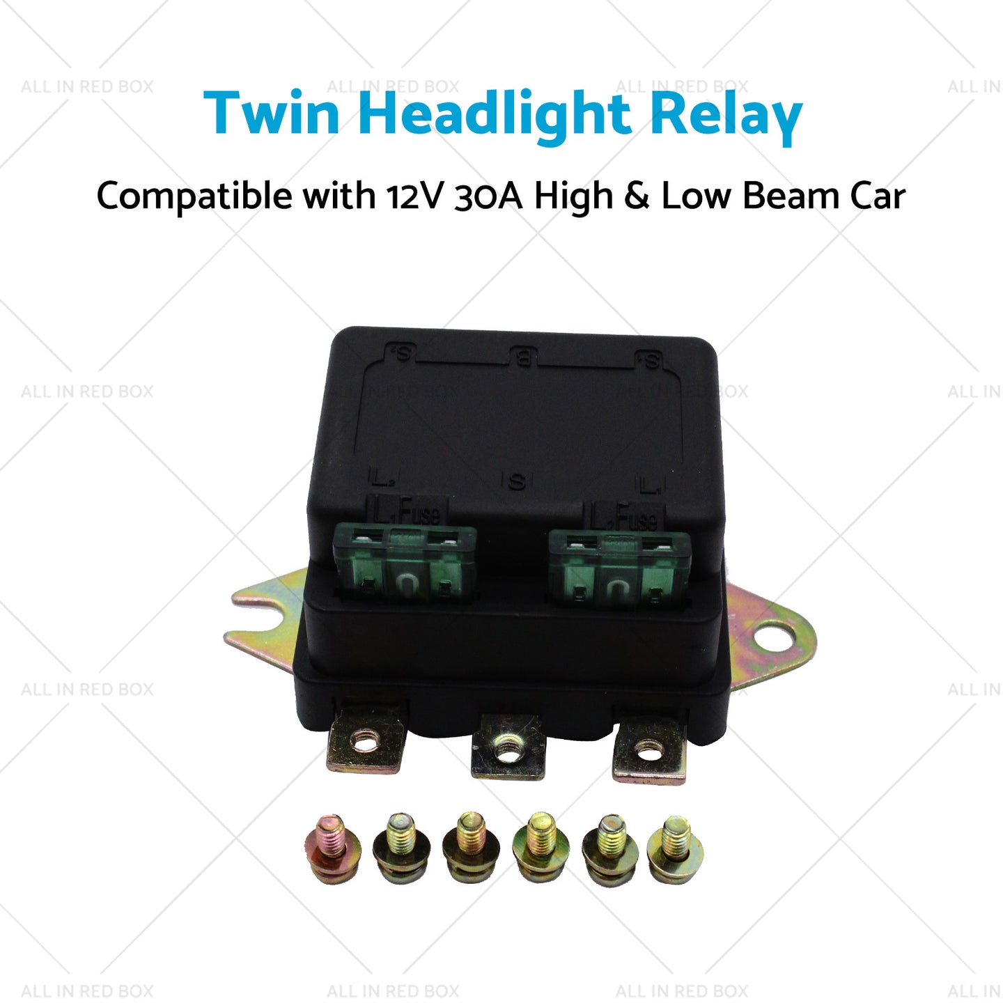 {{ Universal Twin Headlight Relay 12V 30A High  and  Low Beam Car Accessory NLR-132 }} - Buy Car Parts Online at {{ Kaka Auto Parts }}.