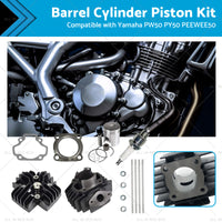 {{ Rebuild Head Bore Barrel Cylinder Piston Kit Suitable for Yamaha PW50 PEEWEE50 }} - Buy Car Parts Online at {{ Kaka Auto Parts }}.