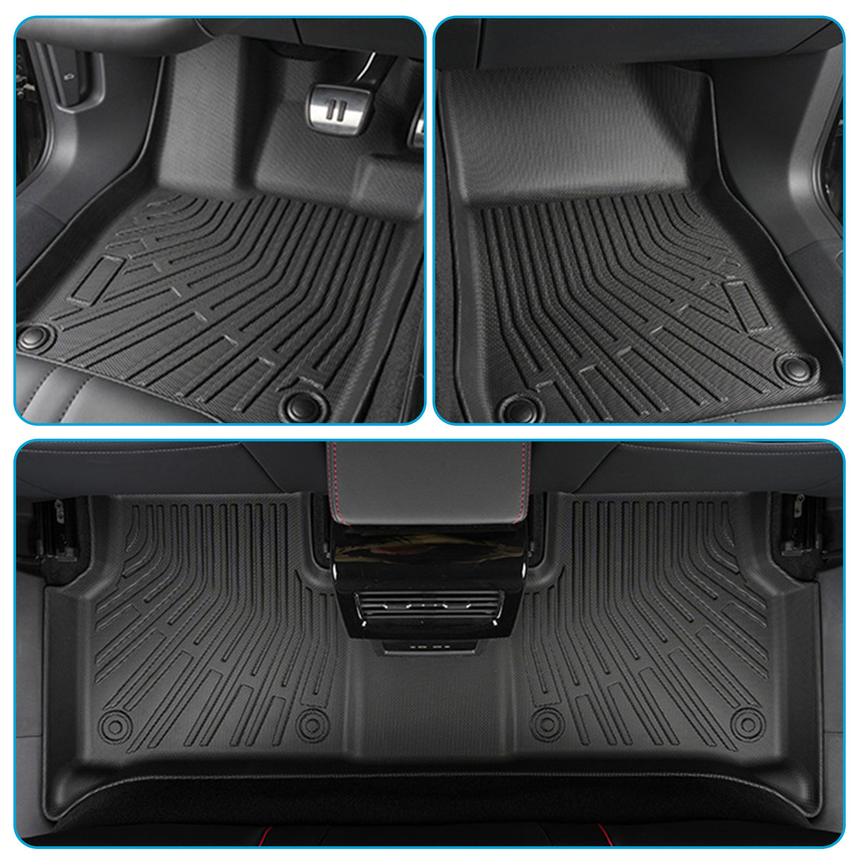 6Pcs Floor Mat Boot Liner Set 3D All-Weather Suitable For Subaru Forester 18-25