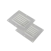 {{ 2PCS Stainless Steel Rectangular Air Vent For Caravan Boat Wall Eave Home }} - Buy Car Parts Online at {{ Kaka Auto Parts }}.