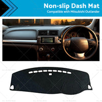 {{ Black Non-Slip Dash Mat Cover Suitable For Mitsubishi Outlander 2006-2012 }} - Buy Car Parts Online at {{ Kaka Auto Parts }}.