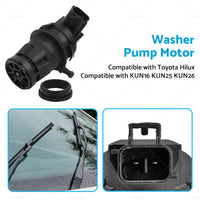 {{ Wiper Windscreen Washer Pump Motor Suitable for Toyota Hilux KUN16 KUN25 KUN26 }} - Buy Car Parts Online at {{ Kaka Auto Parts }}.
