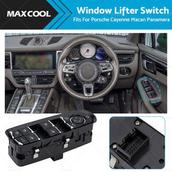 compare product 7PP959858R Window Lifter Switch for Porsche Cayenne 92A Macan 95B Panamera