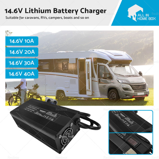 {{ 14. 6V Lithium Battery Charger 30A/40A w/ Display AC/DC Lithium Iron LiFePO4 OZ }} - Buy Car Parts Online at {{ Kaka Auto Parts }}.