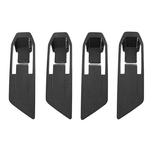 Carbon Fiber Inner Door Handle Cover Suitable For Mitsubishi Triton L200 23-25