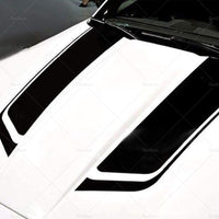 {{ 2pcs Wide Black Racing Car Hood Stripe Decal Auto Vinyl Bonnet Sticker Universal }} - Buy Car Parts Online at {{ Kaka Auto Parts }}.