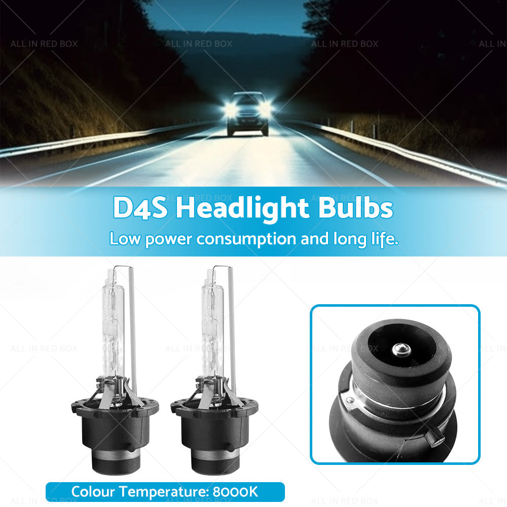 {{ 8000K D4S D4R HID Headlight Bulbs Suitable For Lexus Honda Mazda Toyota 35W }} - Buy Car Parts Online at {{ Kaka Auto Parts }}.