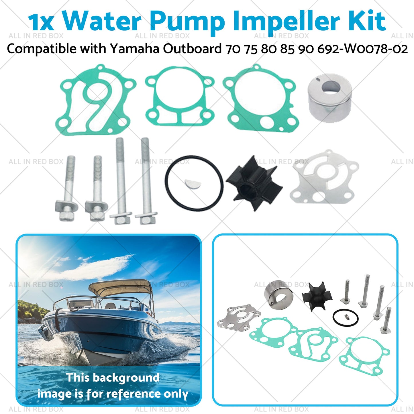 {{ Water Pump Impeller Kit Suitable for Yamaha Outboard 70 75 80 85 90 692-W0078-02 }} - Buy Car Parts Online at {{ Kaka Auto Parts }}.