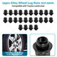 {{ 24pcs Extreme 12x1. 5mm Alloy Wheel Lug Nuts Suitable for Toyota Landcruiser 200 }} - Buy Car Parts Online at {{ Kaka Auto Parts }}.