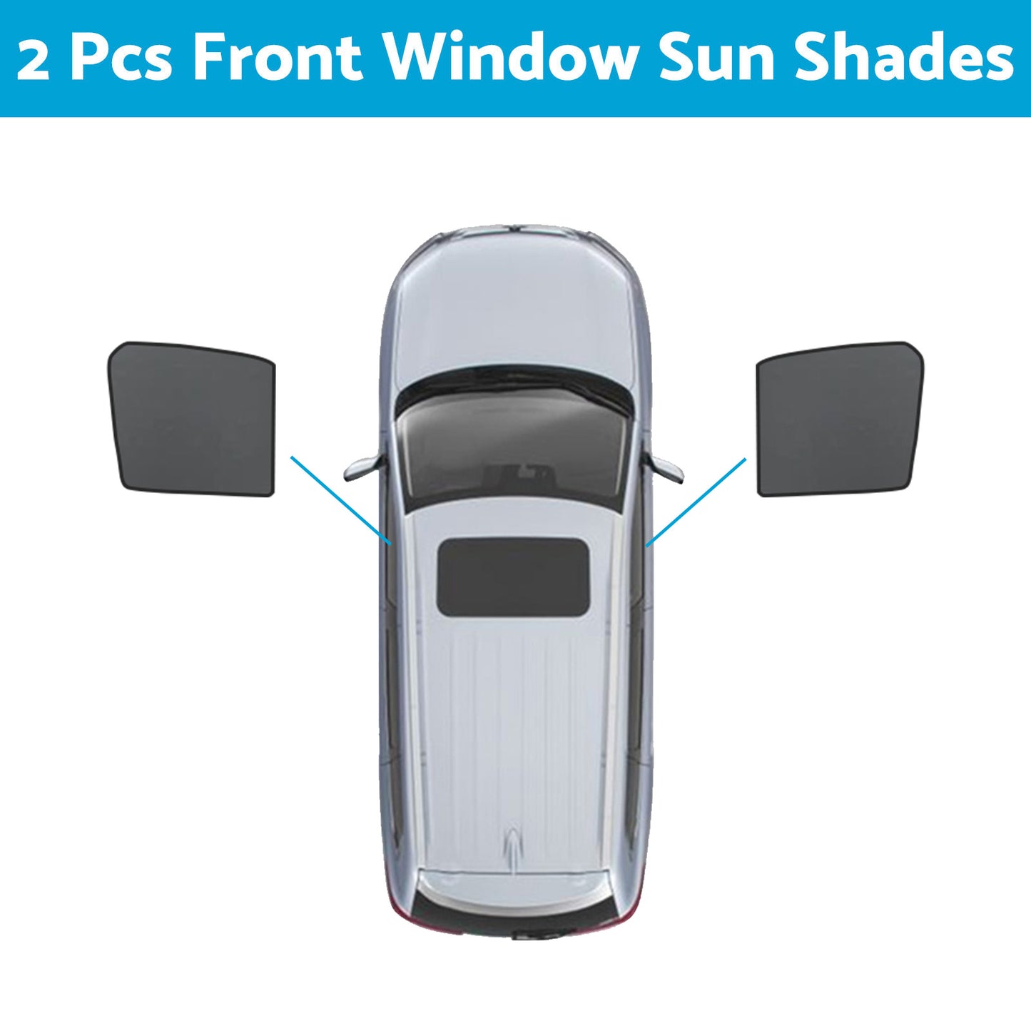 Front & Rear Window Magnetic Sun Shade Mesh Suitable For GWM UTE Cannon 2021-2024
