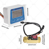 {{ Digital LED Turbine Gauge Kerosene Fuel Water Flow Meter Sensor Meter 3 or 4 inch }} - Buy Car Parts Online at {{ Kaka Auto Parts }}.