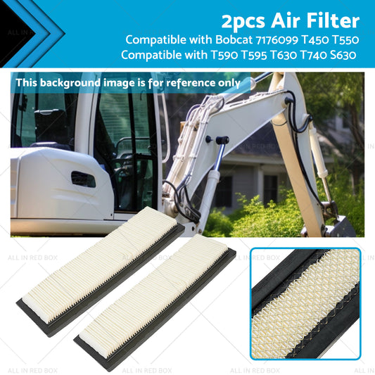 {{ 2X Air Filter SuitableFor Bobcat 7176099 T450 T550 T590 T595 T630 T740 S630 S650 }} - Buy Car Parts Online at {{ Kaka Auto Parts }}.