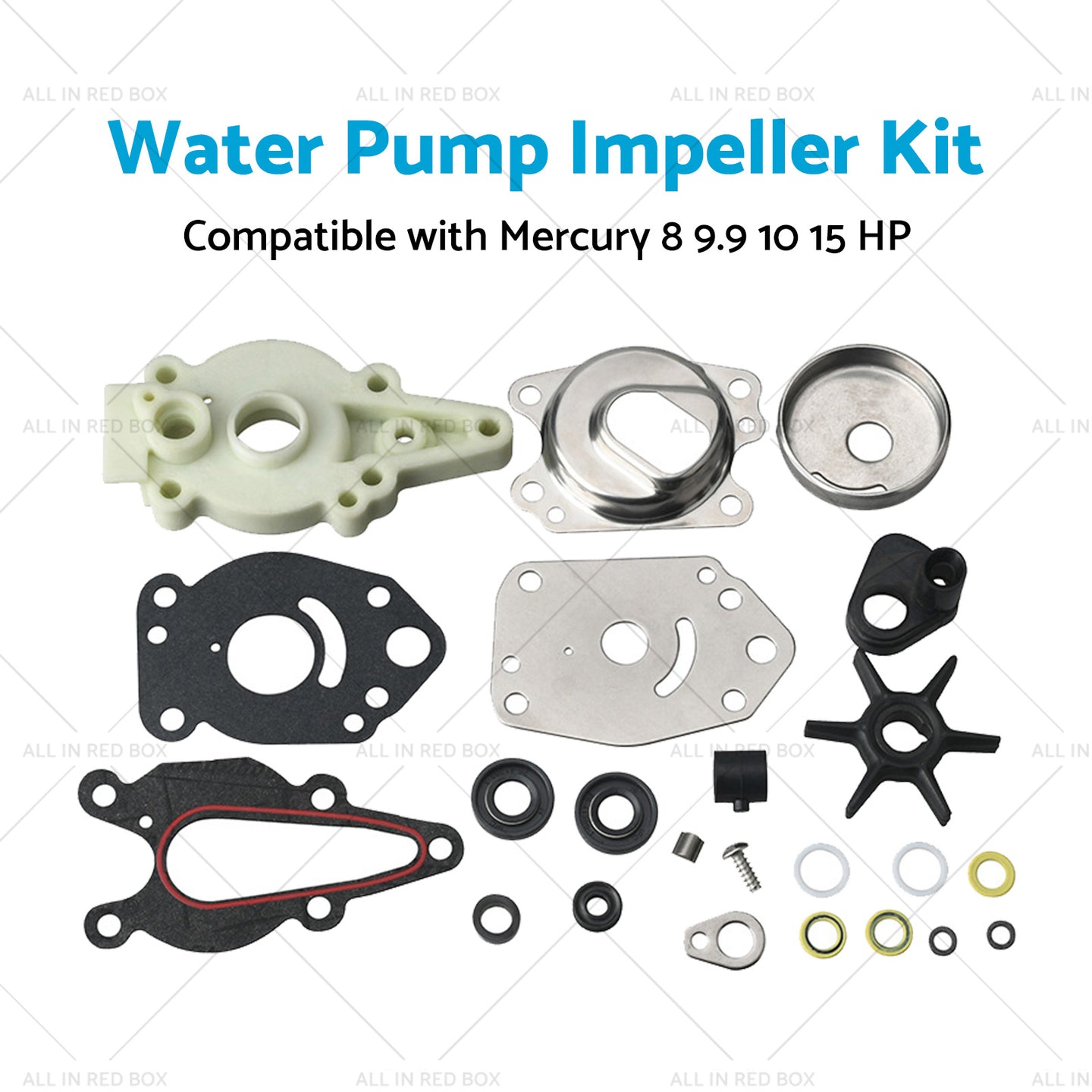 {{ 46-42089A5 Water Pump Impeller Kit Suitable for Mercury 8 9.9 10 15 HP Outboards }} - Buy Car Parts Online at {{ Kaka Auto Parts }}.