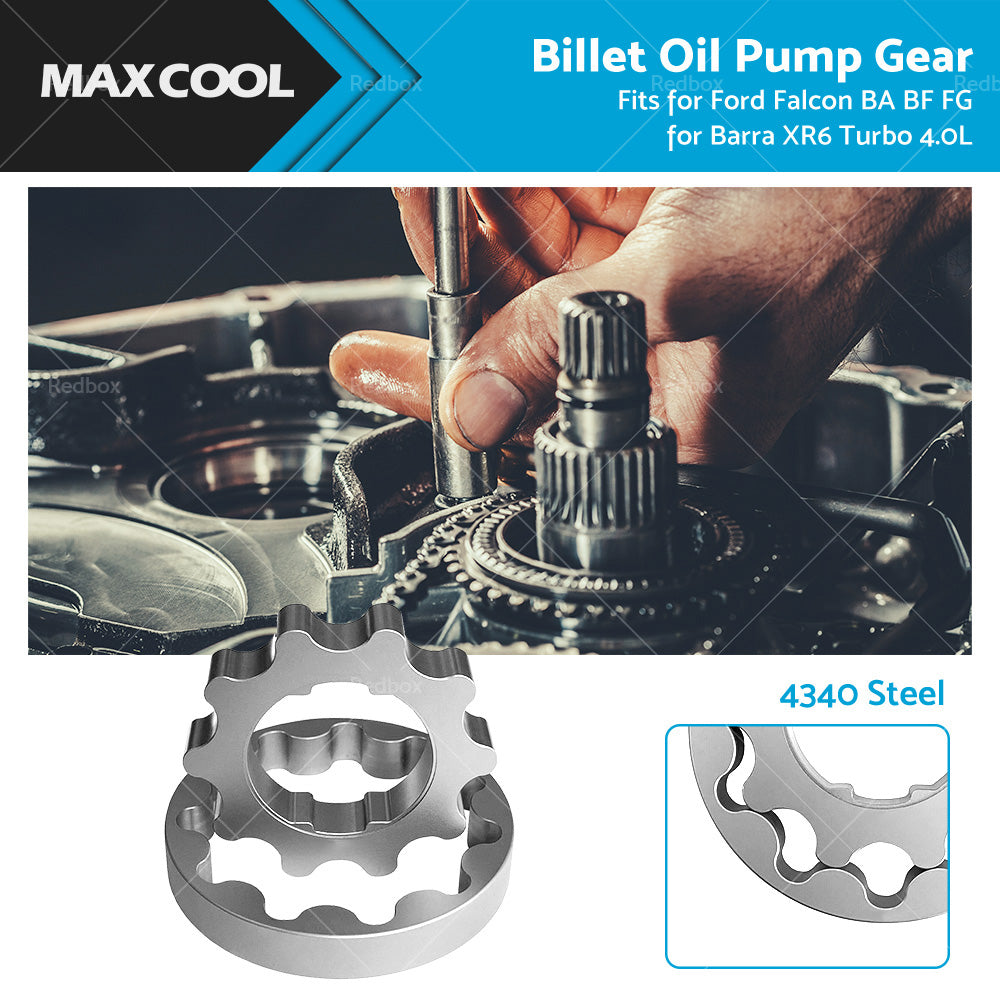{{ 4340 Steel Billet Oil Pump Gears for Ford Falcon BA BF FG Barra XR6 Turbo 4. 0L }} - Buy Car Parts Online at {{ Kaka Auto Parts }}.