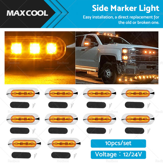 {{ 10x Clearance Light LED Side Marker Suitable For Truck Trailer Lorry Lamp Amber }} - Buy Car Parts Online at {{ Kaka Auto Parts }}.