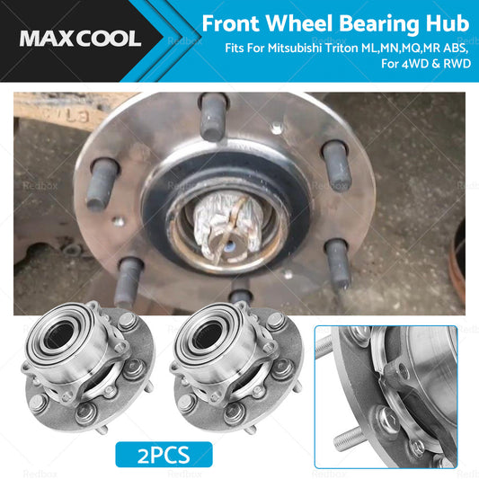 {{ 2 x Front Wheel Bearing Hub Fits For Mitsubishi Triton ML,MN,MQ,MR ABS, 2006-on }} - Buy Car Parts Online at {{ Kaka Auto Parts }}.
