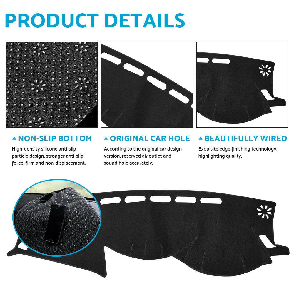 Non-Slip Dash Mat Dashboard Cover Suitable For Nissan Navara D23 NP300 ST-X ST SL PRO-4X 2021¡§C2022
