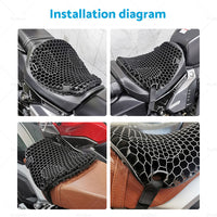 {{ 1x Motorcycle Comfort Gel Seat Cushion Pillow Pad Cover Pressure Relief w or sleeve }} - Buy Car Parts Online at {{ Kaka Auto Parts }}.