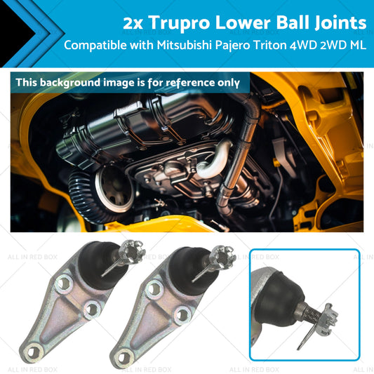 {{ 2x Trupro Lower Ball Joints Suitable for Mitsubishi Pajero Triton 4WD 2WD ML }} - Buy Car Parts Online at {{ Kaka Auto Parts }}.